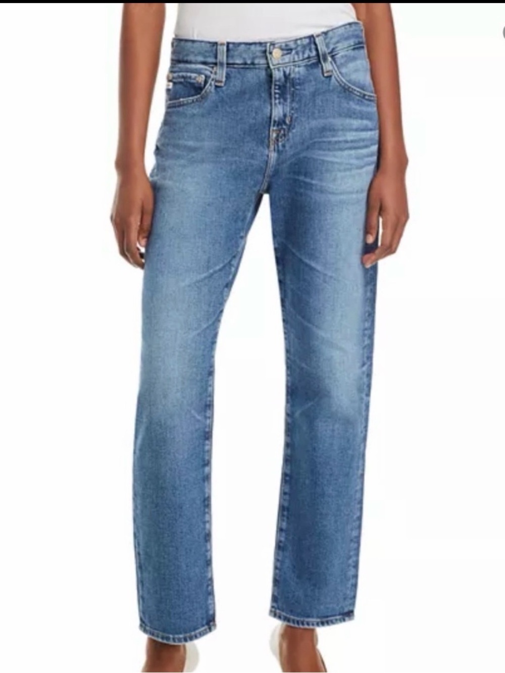 NWT Ag Adriano Goldschmied Jeans Ex-Boyfriend Slouchy Slim Jeans Size 28 - Picture 2 of 6